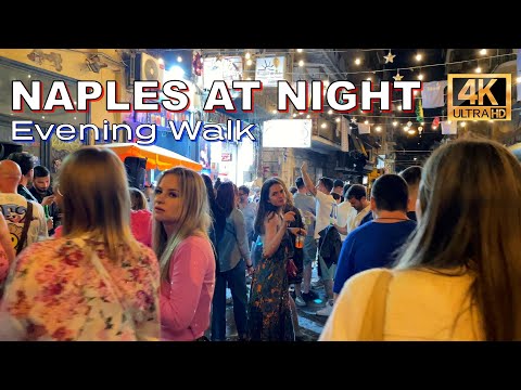 Napoli, Italy 🇮🇹 Summer 2025 - 4K HDR Evening Walking Tour