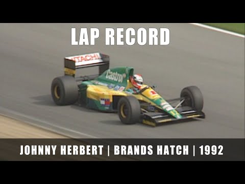 Brands Hatch Lap Record 1992 | Johnny Herbert | Lotus F1 screamer!