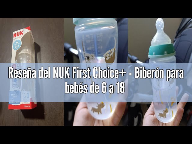 Vídeo relacionado con NUK First Choice+ Flow Control - Juego de 2 tetinas para biberones (6 a 18 meses, válvula anticólicos, sin BPA)