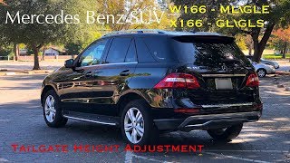 Mercedes ML GLE GL GLS TailGate Height Setting | CarMAN
