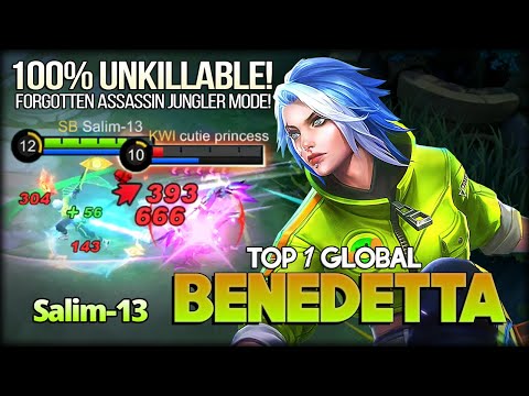 Benedetta Jungler Deadly Mode! Salim-13 Top 1 Global Benedetta - Mobile Legends: Bang Bang