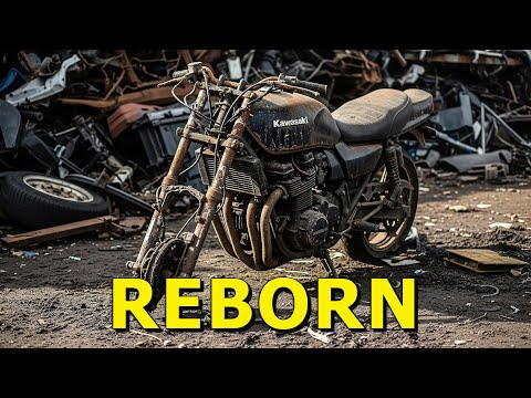 Kawasaki Z1000 Reborn From Scrap Metal | Full Restoration Project