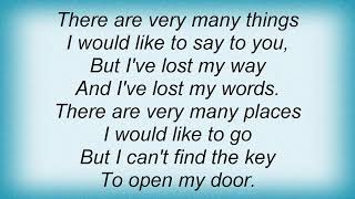 Kings Of Convenience - The Weight Of My Words Lyrics