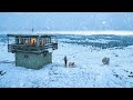 Stranded In A BLIZZARD At A Mountain Top Cabin Montana USA