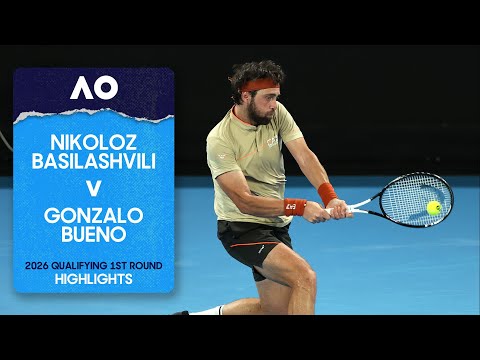 Nikoloz Basilashvili v Gonzalo Bueno Highlights | Australian Open 2026 Qualifying First Round