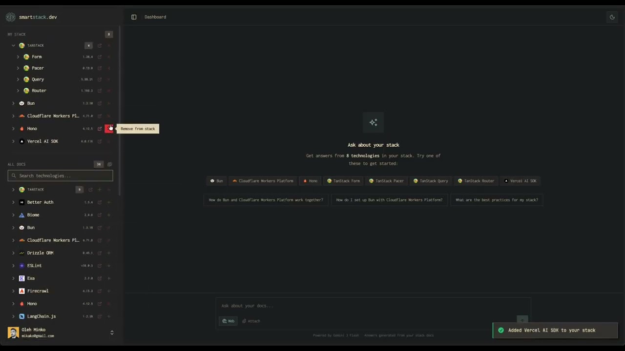 Smart Stack video preview
