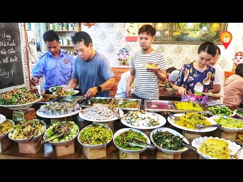 Quán Buffet Chay Độc Lạ ở Sài Gòn Ăn (Bao Bụng) Trả tiền tùy Tâm | Saigon Travel