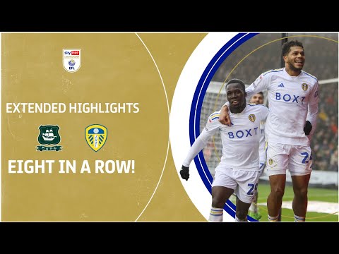 EIGHT IN A ROW! | Plymouth Argyle v Leeds United extended highlights