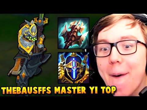TheBausffs has a NEW STRATEGY with MASTER YI TOP LANE Crazy Cheese