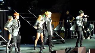 [fancam] 101119 JYJ - Empty Remix and ending of LA Showcase *Junsu bias*