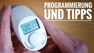 Wie Du Heizintervalle tageweise und individuell programmierst (eqiva Heizkörperthermostat)