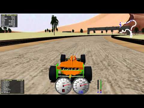 TORCS gameplay car2-ow2 versus all on Road Tracks - Makowiec desert