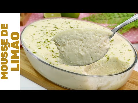 CREAMY AND ECONOMIC LEMON MOUSSE WITH JUST 3 INGREDIENTS | Refreshing, easy and no-stove