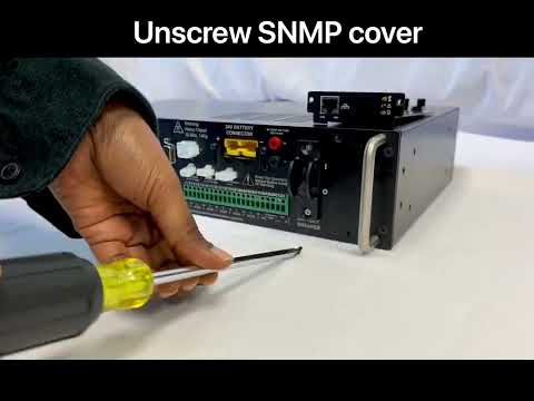 Traffic and Ruggedized UPS SNMP Card Installation