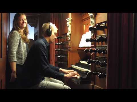 Samenzang Psalm 89 vers 8, 19 met bovenstem. Grote of Jacobijnerkerk te Leeuwarden