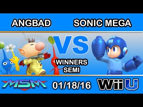 MSM 33 - 2Scoops | Angbad (Olimar) Vs. Sonic Mega (Mega Man) Winners Semi - Smash Wii U