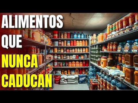 15 Alimentos Para ALMACENAR Que NUNCA CADUCAN
