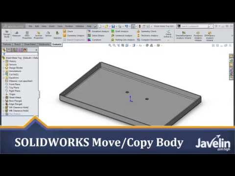 Part of a video titled SOLIDWORKS Tutorial - How to Add a Welded Nut to Your Sheet Metal ...