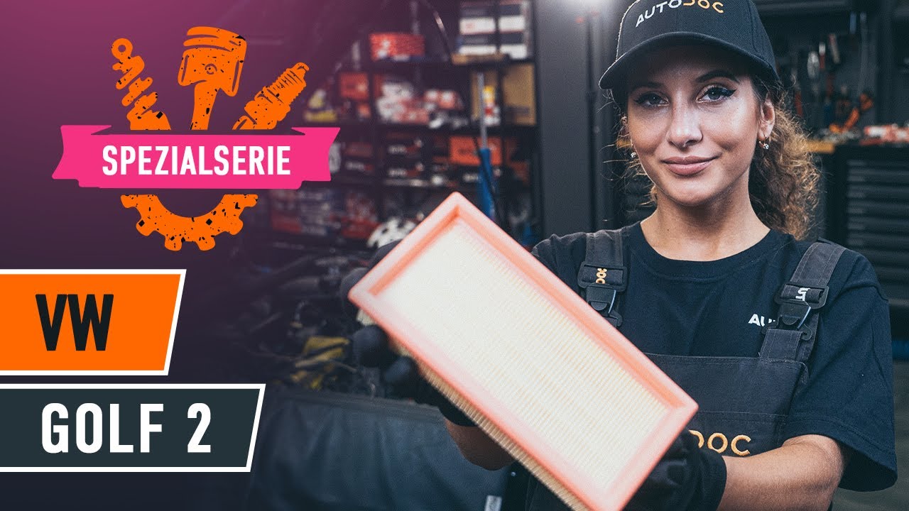 Wie VW Golf 2 Luftfilter wechseln - Anleitung