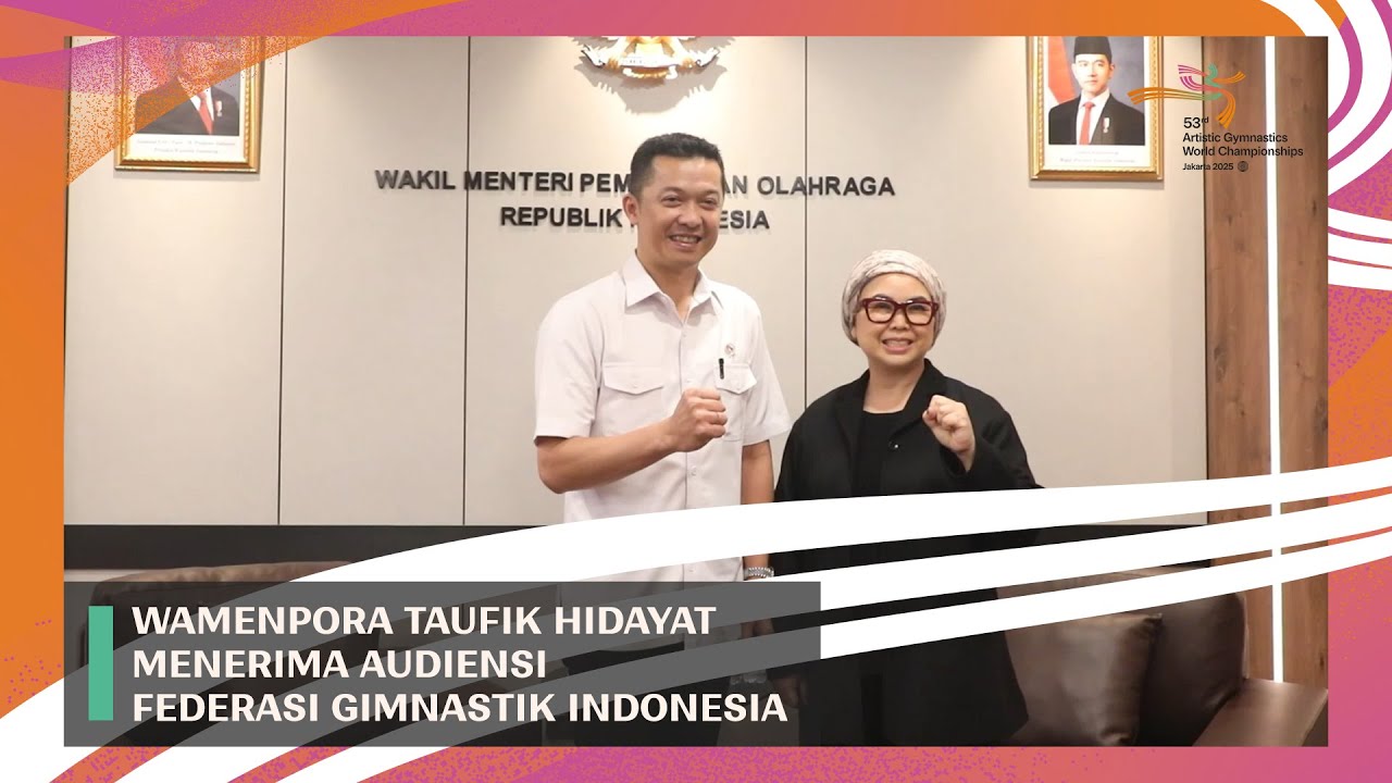 Taufik Hidayat Welcomes Indonesian Gymnastics Federation, Boosts Spirit for World Championship Success
