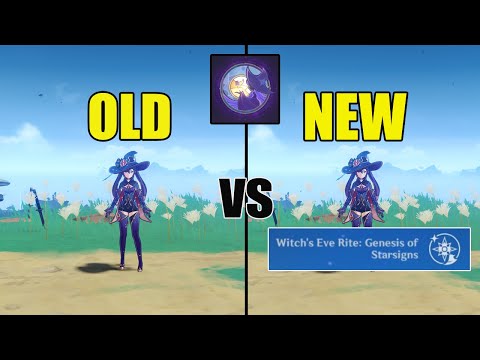 Mona With and Without Hexerei Buff - Vaporize Buff // Genshin impact