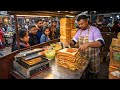 Non Stop Giant Sandwich At A Roadside Stall Inside Indian Street Food
