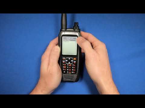 How to scan frequencies with the Icom A25 aviation radio