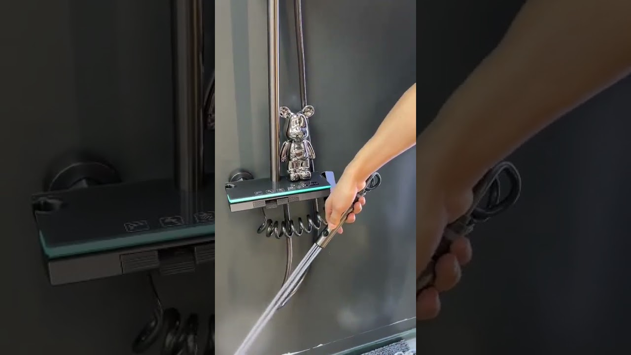 Eco-Friendly LED Mood Light Shower Set with Water-Saving Features | JIUCHUANG Tech Bathroom