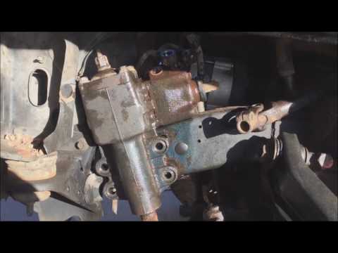 replacing a power steering gear box on a 1988 nissan pathfinder