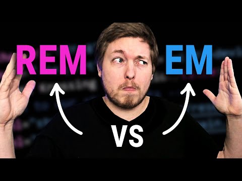 22 | EM VS REM MEASUREMENTS EXPLAINED IN CSS | 2023 | Learn HTML and CSS Full Course for Beginners