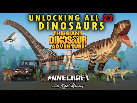 Swrve - UNLOCKING ALL 22 DINOSAURS IN MINECRAFT'S NEW DLC! - The Giant Dinosaur Adventure