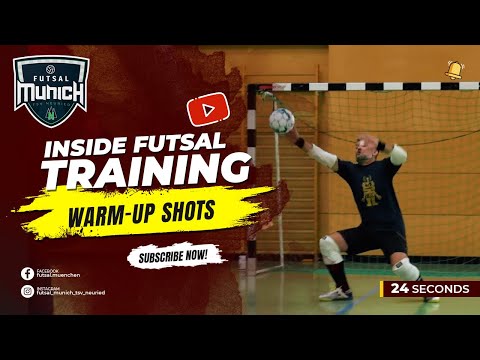🔥 🛡️ 🥅 GOALKEEPER WARM-UP SHOTS | Inside Futsal Training | TSV Neuried Munich Futsal #futsal