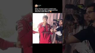 Download lagu When Charles Leclerc couldn't stop flexing his ring after engagement with Alexandra Saint Mleux💍😍 mp3