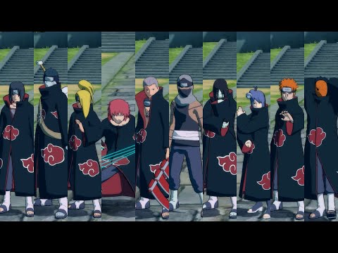 Naruto Storm Connections - All Akatsuki Members Complete Moveset
