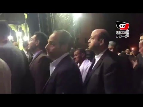 «عيسى وعمرو أديب وبكري» في عزاء هيكل بـ«عمر مكرم» 