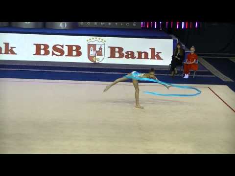 Poliakova Veronika (RUS) ribbon  junior  final  Cup of World 2014 Minsk
