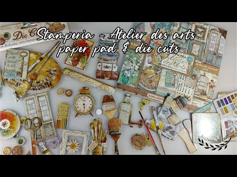JustHandmade - Stamperia - ATELIER DES ARTS paper pad & Die cuts
