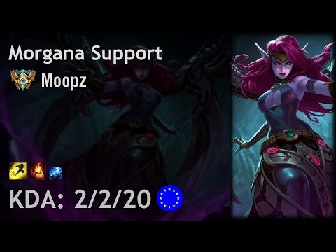 Morgana Support vs Soraka - Moopz - EUW Challenger Patch 6.20