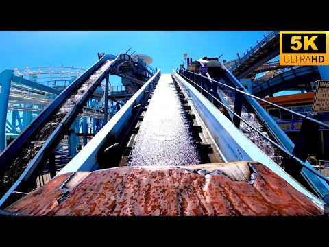 Zoom Phloom POV 5K Moreys Piers BEST Log Flume on the East Coast Wildwood, NJ