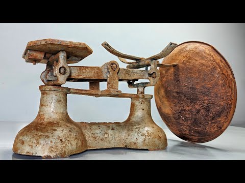Restoration Of Rusty Antique Kitchen Scale | Work Of Art