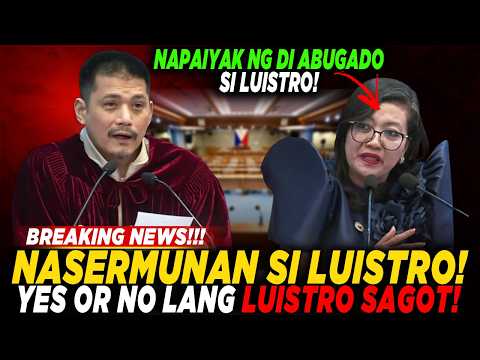 GOOD JOB SEN ROBIN! SEN ROBIN PINAIYAK SI LUISTRO SA SENADO! PANOORIN!