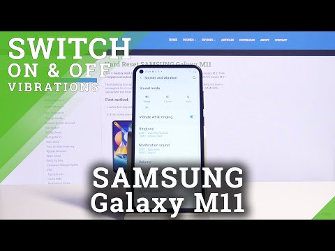 How to Find Vibration Settings in SAMSUNG Galaxy M11 – Vibration Adjustment