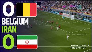 ⚽ Belgium 0-0 Iran Highlights | 2026 World Cup Video Game Simulation/Recreation