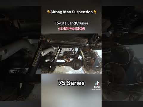 Toyota LandCruiser Airbag Man Suspension comparison! #Shorts