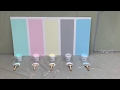 roVa Shield Aerogel Top Coating Color (Mint, Pink, Lemon, Grey, Skyblue): Surface after Painting
