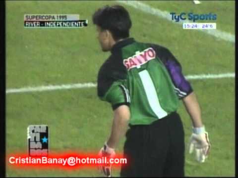 River 0 Independiente 0 Supercopa 1995 Los penales