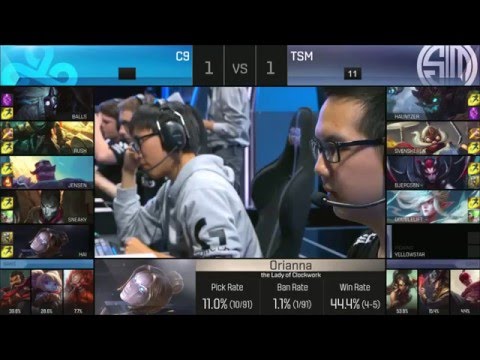 Cloud 9 vs TSM   Game 3 Quarter Finals S6 NA LCS Spring 2016 Playoffs   C9 vs TSM team Solomid G3 1