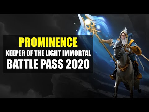 Prominence, Keeper of the Light Immortal. Immortal Treasure 1. Battle Pass 2020. Dota 2.