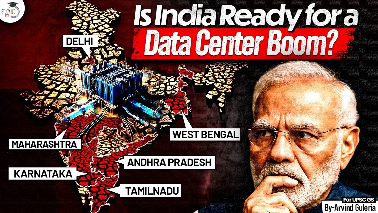 Why India is Not Ready for the Data Center Boom Yet? | Big Challenges Explained | StudyIQ IAS