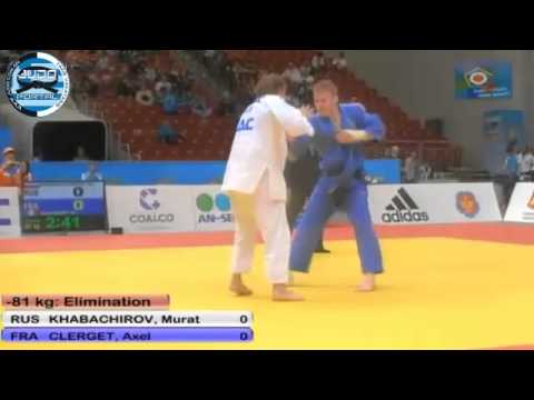 European Judo Championship Chelyabinsk 2012 -81kg KHABACHIROV (RUS)-CLERGET Axel (FRA)